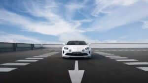 Alpine A110, Concept car , en versió elèctrica. Render des de davant. Cotxe Andorra