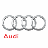 El logo de la marca Audi. Cotxe Andorra